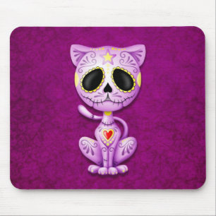 Purple Zombie Sugar Kitten Mouse Pad