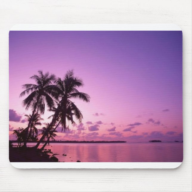 PurpleBeachBackground Mouse Pad (Front)