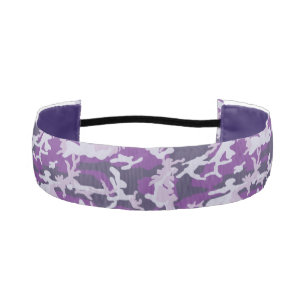 PurpleBerry Camo Pattern Athletic Headband