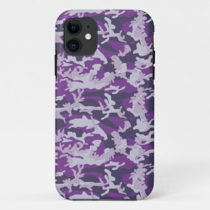 PurpleBerry Camo Pattern iPhone 11 Case