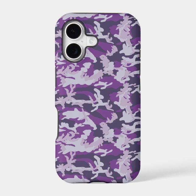 PurpleBerry Camo Pattern Iphone Case (Back)