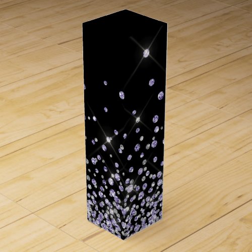 Purpleblack glitter glam glitter sparkles elegant  wine box