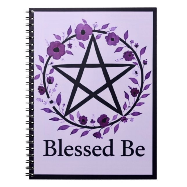 PurpleBlessedBe Notebook (Front)