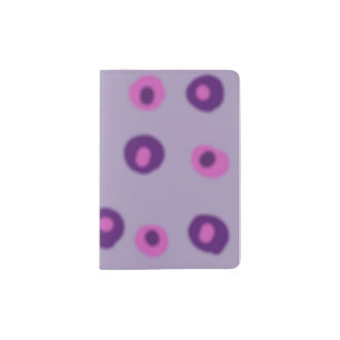PurplePink Polka Dots Passport Holder