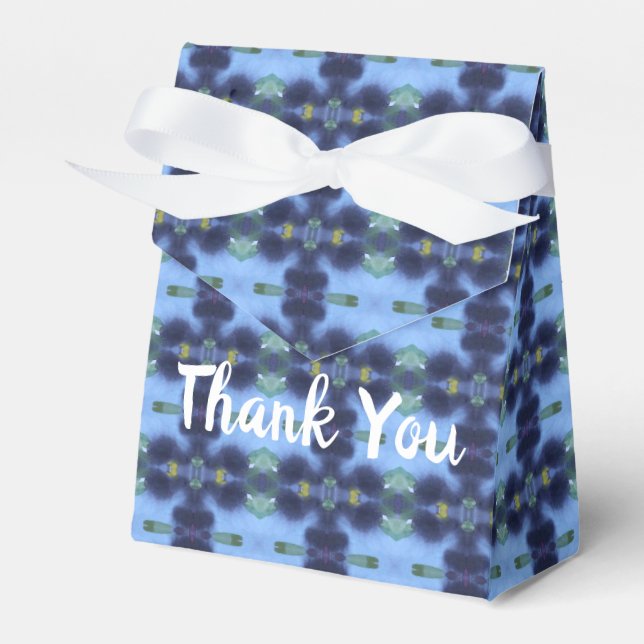 Purples And Blues Favor Boxes (Front Side)