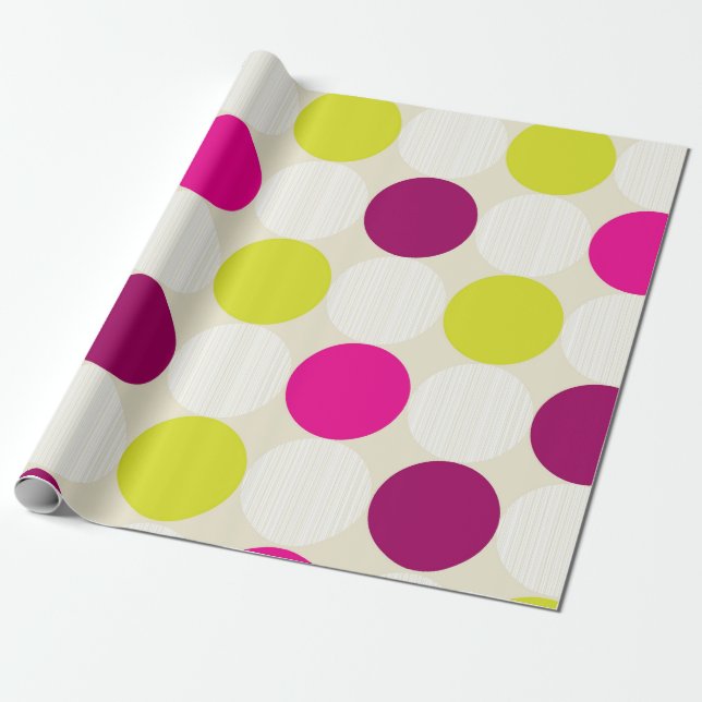 Purples and Yellows  Wrapping Paper (Unrolled)