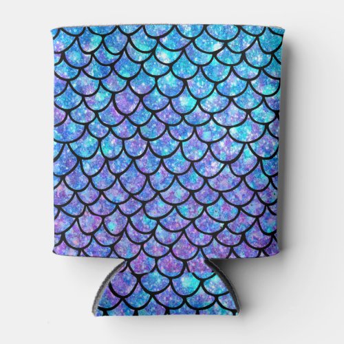 Purples  Blues Mermaid scales Can Cooler