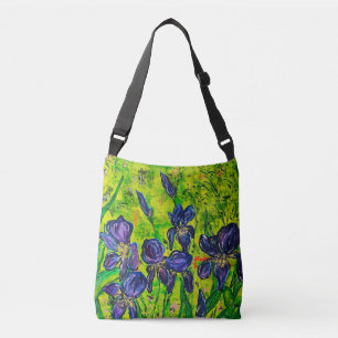 Purples & Greens Tote Bag Irises