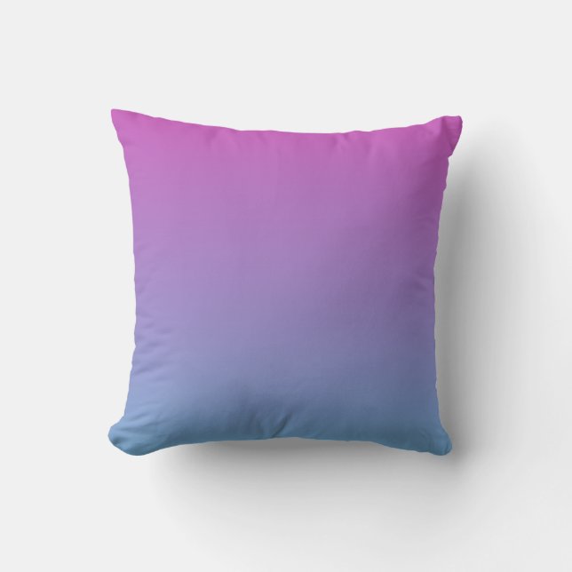 Purplish Gradient Colorful Throw Pillow (Front)