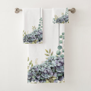 Hydrangea Bath Towels | Zazzle