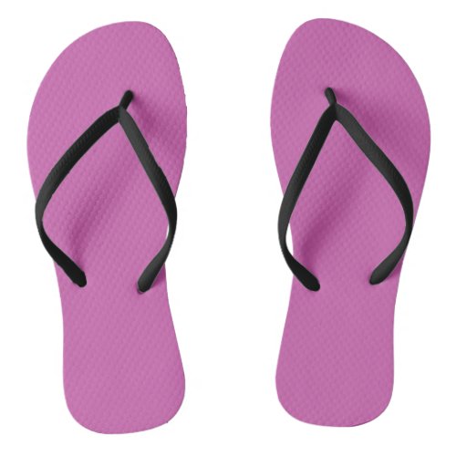 Purplish pink flip flops
