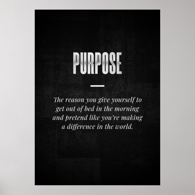 Purpose Poster (Front)