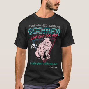 Purr-a-Mid Scheme Boomer: Dark Colored Tees