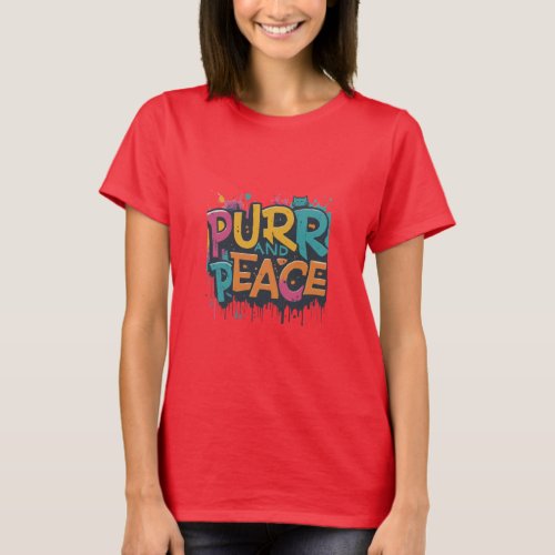 Purr and peace  T_Shirt