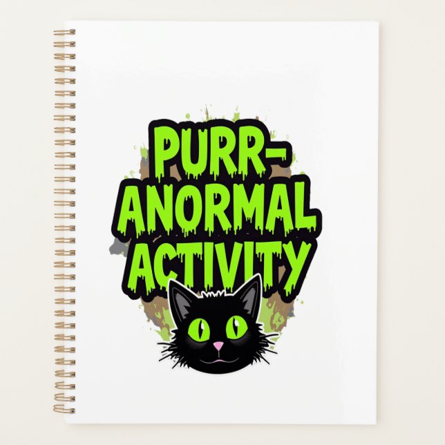 Purr-anormal Activity Cat Planner (Front)