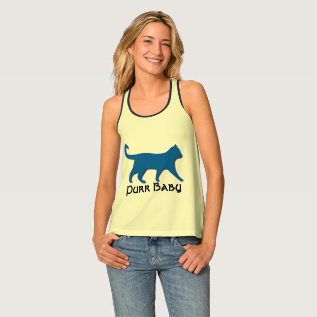 PURR BABY BEACHWEAR - "LEMON PIE" - TANK TOP (Front Full)