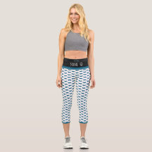PURR BABY "BLACK" CUSTOM HIGH-WAISTED CAPRI PANTS