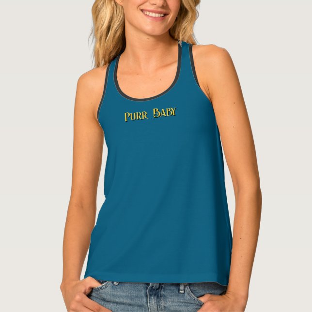 PURR BABY "GOLD" - WOMEN'S TANK TOP (Front)
