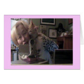 Purr-C Takes A Nibble Card - Customized (Front Horizontal)