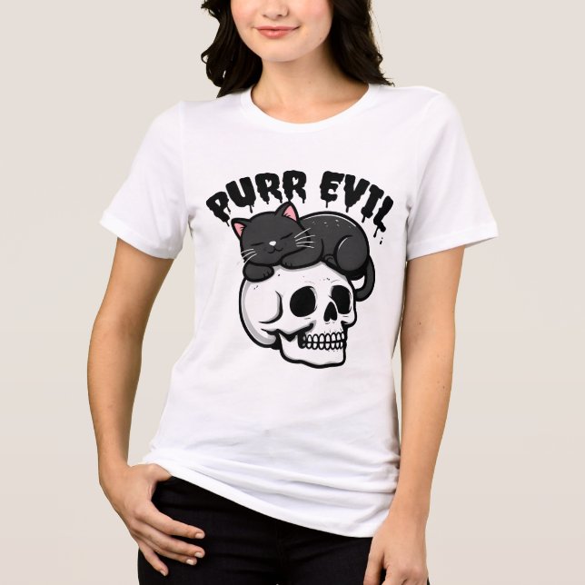 PURR EVIL Tri-Blend SHIRT (Front)
