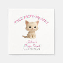 Purr-fect Baby Girl Kitten Baby Shower