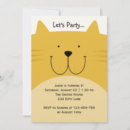 Purr_fect Birthday Party Invitation
