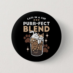 Purr-fect Blend: Coffee Design for Cat & Coffee Button