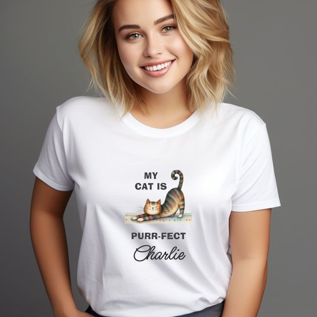 PURR-FECT CAT HEART NAME T-Shirt (Creator Uploaded)
