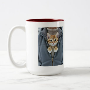 Purr-fect Cat Mom, Please Don't Touch Two-Tone Coffee Mug