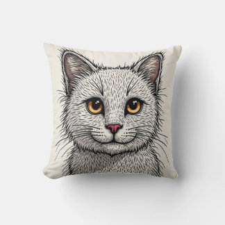 Purr-fect Comfort: Adorable Cat-Shaped Cushions