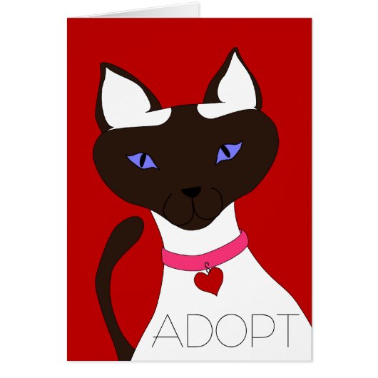 Purr-fect Moira ADOPT Cards - customizable (Front)