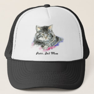 Purr fect Mom for the Cat Lover Trucker Hat