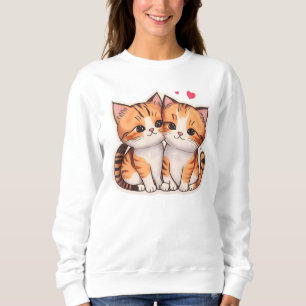 “Purr-fect Pair” “Double the Whiskers, Double the  Sweatshirt