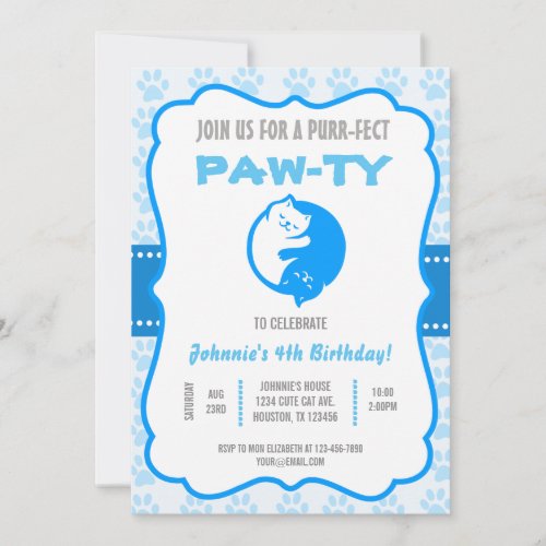 Purr_fect Paw_ty Birthday Invitation