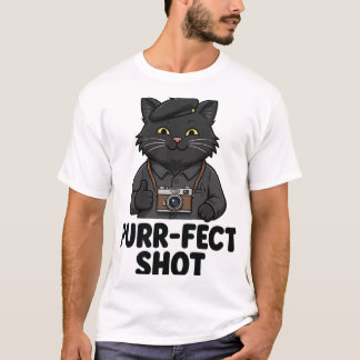Purr-fect Shot Funny Photographer Shirt
