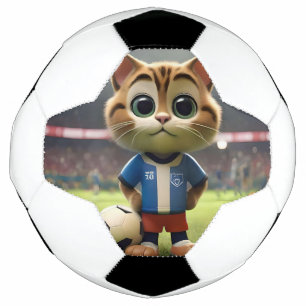 "Purr-fect Striker: The 3D Soccer Cat" Ball