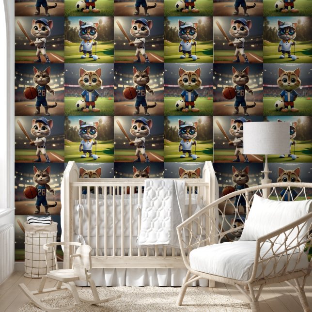 "Purr-fect Striker: The 3D Soccer Cat" Wallpaper (Kids)