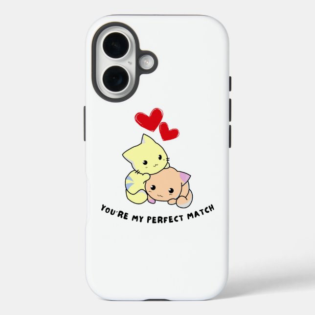 Purr-fect Valentine Case-Mate iPhone Case (Back)