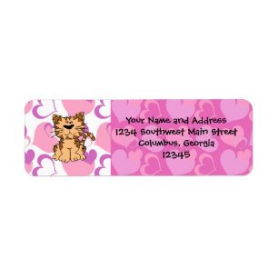 Purr-fect Valentine Label