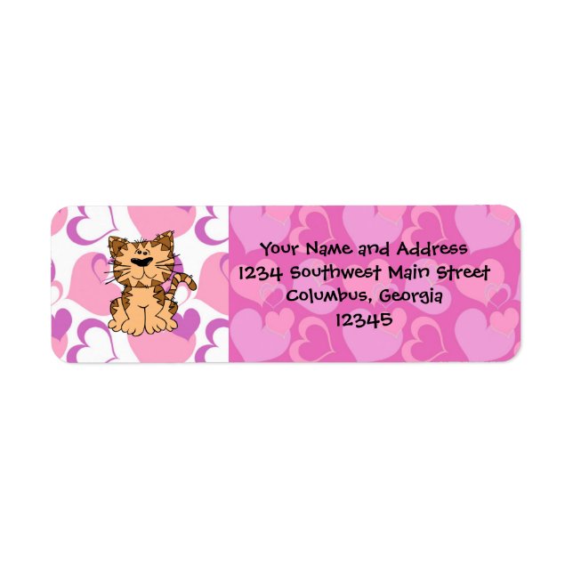 Purr-fect Valentine Label (Front)