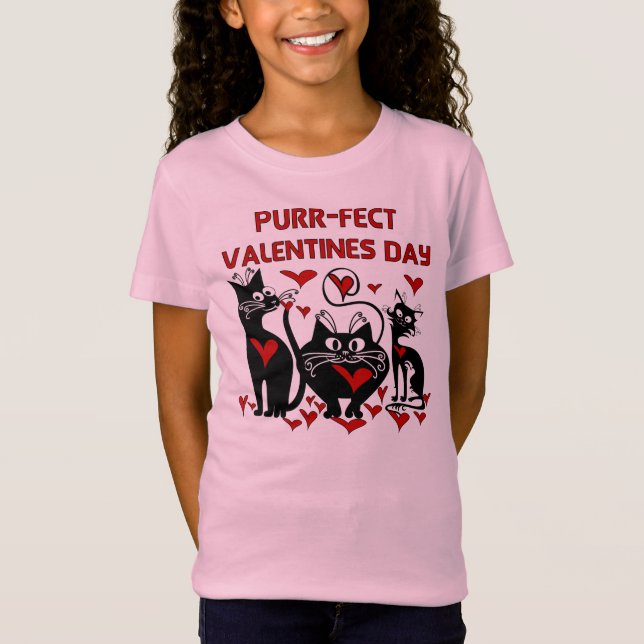 Purr-fect Valentines Day T-Shirt (Front)