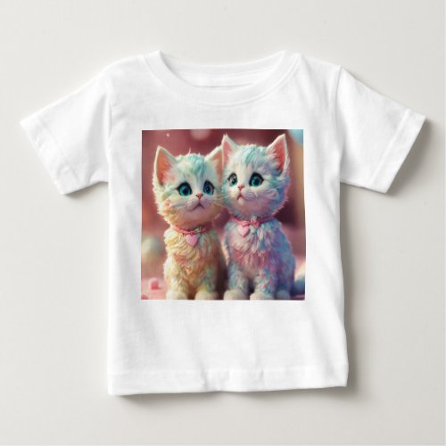 Purr_fectly Adorable Tiny Whiskers and Big Dream Baby T_Shirt