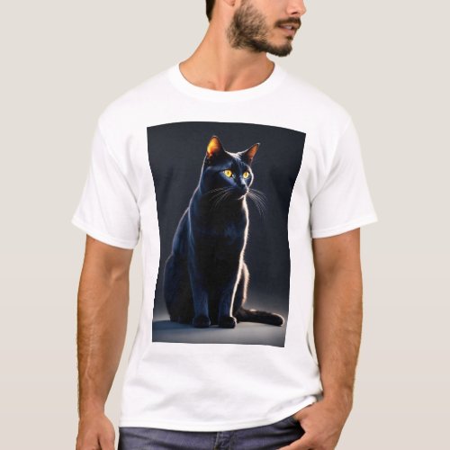 Purr_fectly Quirky A Feline Fashion Statement T_Shirt