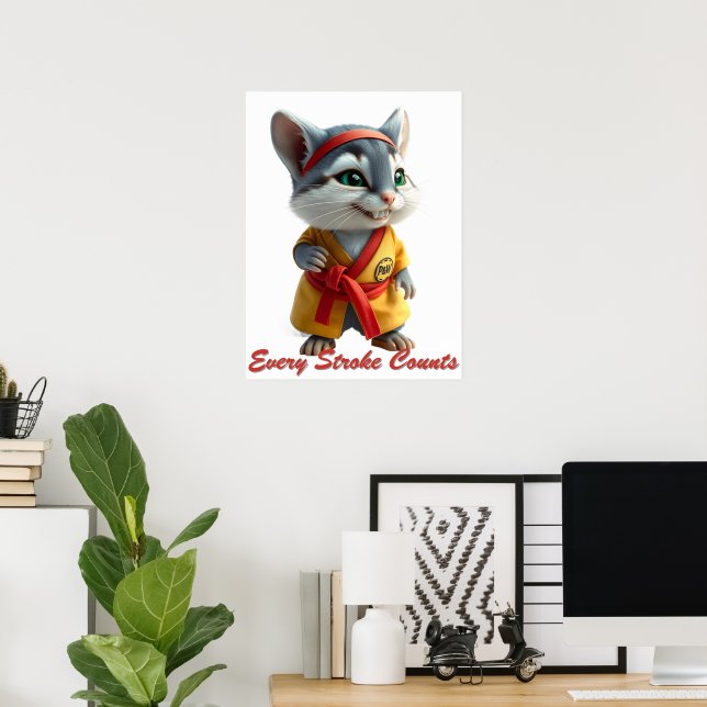 Purr‑fessional Painter Poster (Home Office)