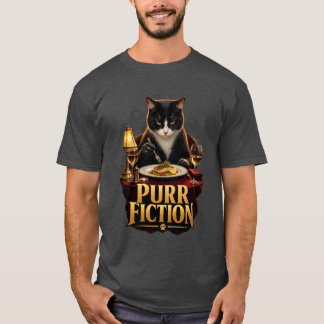 Purr Fiction Cat Comedy T-Shirt