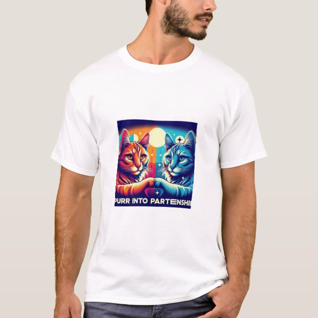 Purr into Partnership T-Shirt (Front)