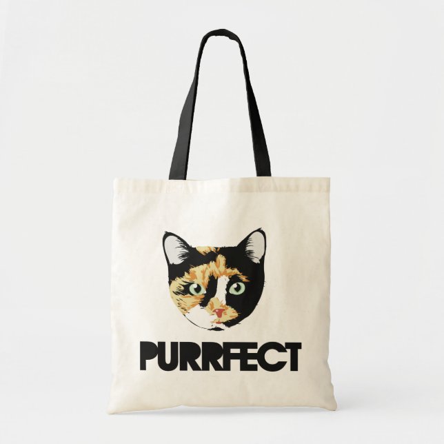 Purr kitty tote bag (Front)