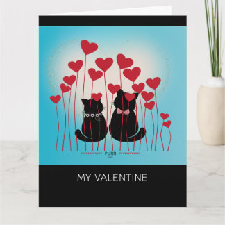 Purr Love - Gift Bag - Balloon Field Card