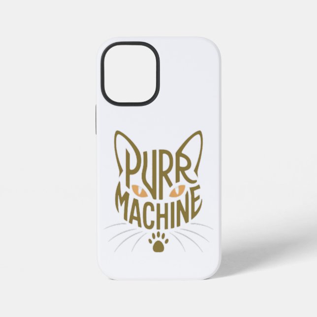 purr machine iPhone case (Back)