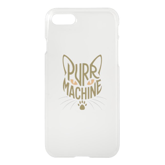 purr machine uncommon iPhone case (Back)